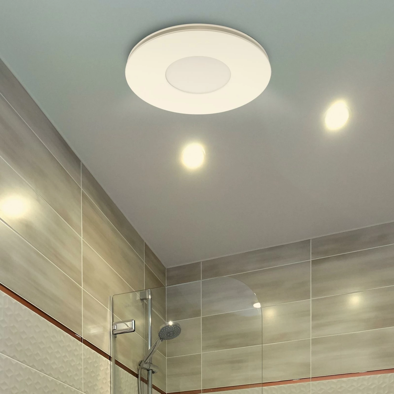 Buy π Australia Sale - Mercator 290mm White Plug-In Round Exhaust Fan With Tri-Colour LED Light π₯° 5 Buy π Australia Sale - Mercator 290mm White Plug-In Round Exhaust Fan With Tri-Colour LED Light π₯° - Image 3