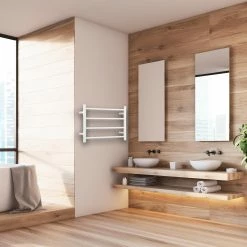 Best Pirce ✨ Australia Only - Mercator 60W White Yarra 4 Bar Heated Towel Rail 😀 -Metal Mate Shop 0994138f35684ece90752bfd45f376e1