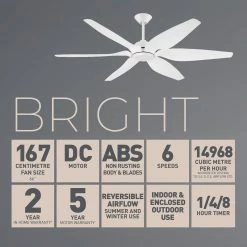 Promo 🎉 Australia Sale - Mercator Bright 6 Blade Ceiling Fan White ✔️ -Metal Mate Shop 0b0b928af3b04e159c6a6d6e522380dc