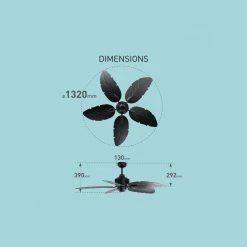 Buy ✔️ Mercator 132cm Matte Black 5 Blades Cabana Ceiling Fan - To Australia 🧨 -Metal Mate Shop 0cccc5e2d26e4741891ae70134f67d2f