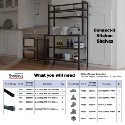 Best Pirce ✔️ Australia Sale - Metal Mate 25.4 X 25.4 X 1.2mm 0.6m Black Anodised Aluminium Connect-It Square Tube ⌛ -Metal Mate Shop 157ae0c55f4d40eeae2a1552f92e9982