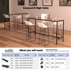 Deals ❤️ Australia Sale - Metal Mate 25.4 X 25.4 X 1.2mm 1.2m Black Anodised Aluminium Connect-It Square Tube With Lip ❤️ -Metal Mate Shop 1c647f19a43340959b607477f6745adc