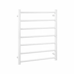 Hot Sale 👏 Australia Only - Mercator 110W White Yarra 7 Bar Heated Towel Rail 🌟 -Metal Mate Shop 1da45ce00bf444218f1dd988cecaae3c