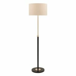 Cheap 💯 Mercator Matt Black / Brass Iris Floor Lamp - To Australia 🧨
