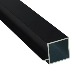 Deals ❤️ Australia Sale - Metal Mate 25.4 X 25.4 X 1.2mm 1.2m Black Anodised Aluminium Connect-It Square Tube With Lip ❤️