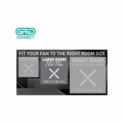 Deals ⌛ Mercator 132cm White 4 Blades Grid Connect Smart Grange Ceiling Fan With Tricolour LED - To Australia ⭐ -Metal Mate Shop 2c800caccd194f63875f91eaf2a4b0fe