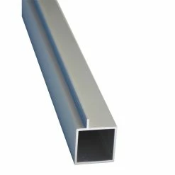 New 🤩 Australia Only - Metal Mate 25.4 X 25.4 X 1.2mm 1.8m Connect-It Anodised Aluminium Square Tube With Lip Silver 🤩
