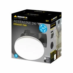 Outlet ⭐ Australia Sale - Mercator 290mm White DIY Plug In Round Exhaust Fan 🔥 -Metal Mate Shop 39f3d377382d4622b58e511247c6b4f0
