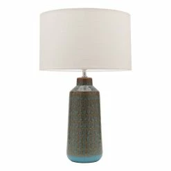 Cheapest 🔔 Australia Sale - Mercator Teal Farrow Table Lamp 😀