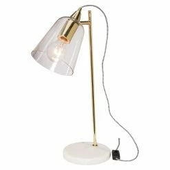 Outlet 🤩 Mercator Alfie Marble Table Lamp Brass - To Australia 🔥