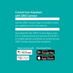 Outlet 🎁 Australia Only - Mercator Grid Connect Smart 132cm Black 4 Blades Grange Ceiling Fan With Tricolour LED 👏 -Metal Mate Shop 526274f0cfe64b8bbac3165e979d5712