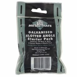 Flash Sale 🔔 Australia Sale - Metal Mate Heavy Duty Galvanised Slotted Angle Starter Pack Silver ✔️