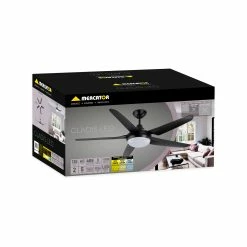 Best deal 🔔 Mercator 135cm Black 5 Blades GLADIS Ceiling Fan With Tricolour LED - To Australia ⭐ -Metal Mate Shop 5753cabe7e02497b83c5990837b4ab62