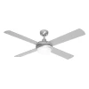 Brand new ✔️ Australia Sale - Mercator 130cm Brushed Steel 4 Blade Grange Ceiling Fan With Light 👍 -Metal Mate Shop 6020ef952f2748f2a9f7841d02abb664