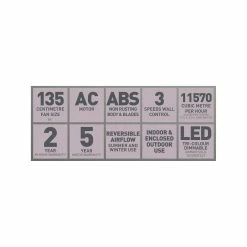 Best deal 🔔 Mercator 135cm Black 5 Blades GLADIS Ceiling Fan With Tricolour LED - To Australia ⭐ -Metal Mate Shop 7e2be1af151b4962a6abb99ad8577584