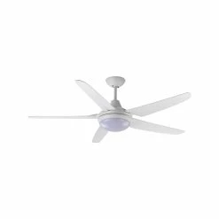 Hot Sale 🥰 Australia Only - Mercator 135cm White 5 Blades Gladis Ceiling Fan With Tricolour LED 🧨