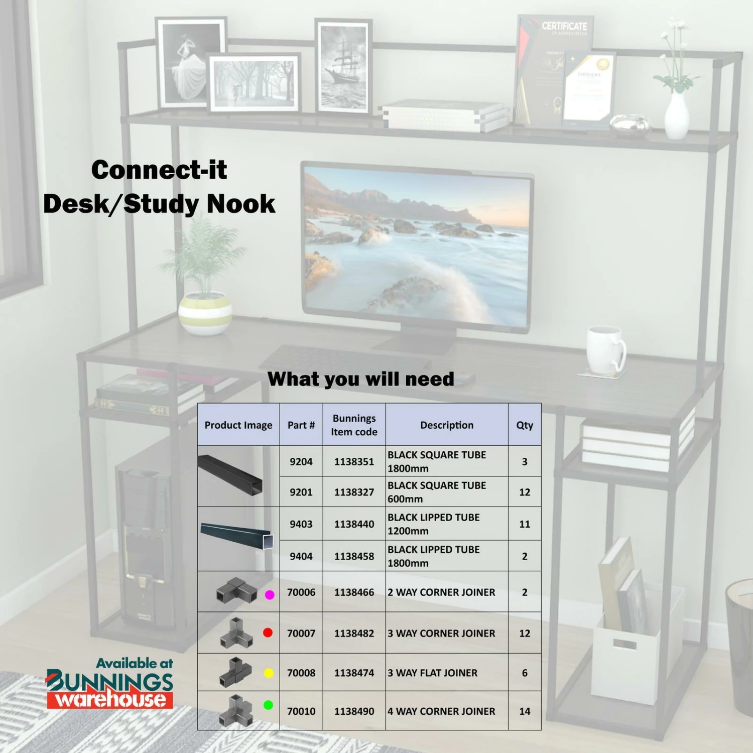 Best Sale ๐ Australia Only - Metal Mate 25.4 X 25.4 X 1.2mm 1.8m Black Anodised Aluminium Connect-It Square Tube With Lip โ 8 Best Sale ๐ Australia Only - Metal Mate 25.4 X 25.4 X 1.2mm 1.8m Black Anodised Aluminium Connect-It Square Tube With Lip โ - Image 6