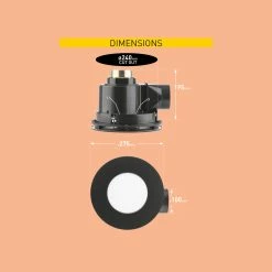 Best Pirce 🛒 Australia Only - Mercator 240mm White Plug-In Round Exhaust Fan With Tri-Colour LED Light 🤩 -Metal Mate Shop 90f351d66efc4df99ae3a6e05a3f3231