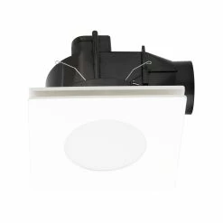 Flash Sale 🤩 Mercator 240mm White Plug-In Square Exhaust Fan With Tri-Colour LED Light - To Australia 😉