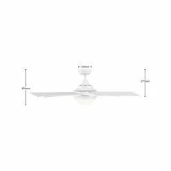 Deals ⌛ Mercator 132cm White 4 Blades Grid Connect Smart Grange Ceiling Fan With Tricolour LED - To Australia ⭐ -Metal Mate Shop a0c2034a5b5d4f24b3c23b42c5c55826
