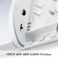 Best deal 🤩 Australia Sale - Mercator 120cm 40W Liston Wide Tri-Colour LED Batten 🧨 -Metal Mate Shop a601970cb05740ff9d5fcca38b851685