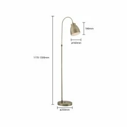 Coupon 🔔 Australia Sale - Mercator Patterson Floor Lamp Brushed Brass 🔥 -Metal Mate Shop a6ab2a4484334e7fb59b4746b7511559