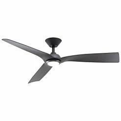 Discount 😀 Mercator 132cm Samos DC Ceiling Fan With CCT LED - Black - To Australia ✨