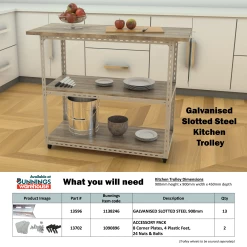 Cheap 👏 Australia Only - Metal Mate 38 X 38 X 1.8mm 0.9m Galvanised Heavy Duty Slotted Steel Angle Silver ⭐ -Metal Mate Shop b265a9aeadfd4a508655179207df8faa