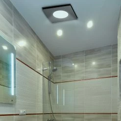 Best Pirce 🤩 Australia Sale - Mercator 240mm Black DIY Plug-In Square Exhaust Fan With Tri-Colour LED Light 🎁 -Metal Mate Shop b4ac319bd964427aa693a90268bdea0e