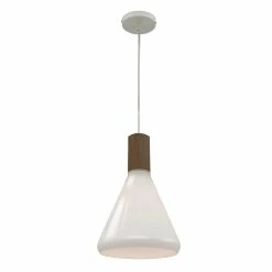 Coupon 😍 Australia Only - Mercator 22cm 240V Tara Pendant Light White 🤩