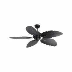 Buy ✔️ Mercator 132cm Matte Black 5 Blades Cabana Ceiling Fan - To Australia 🧨