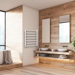 Hot Sale 👏 Australia Only - Mercator 110W White Yarra 7 Bar Heated Towel Rail 🌟 -Metal Mate Shop bebeca7943b54c8d8e3ae159c6c00c98