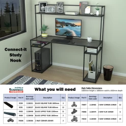 Best Pirce ✔️ Australia Sale - Metal Mate 25.4 X 25.4 X 1.2mm 0.6m Black Anodised Aluminium Connect-It Square Tube ⌛ -Metal Mate Shop c670e37051d14869a54e397fab9d5067
