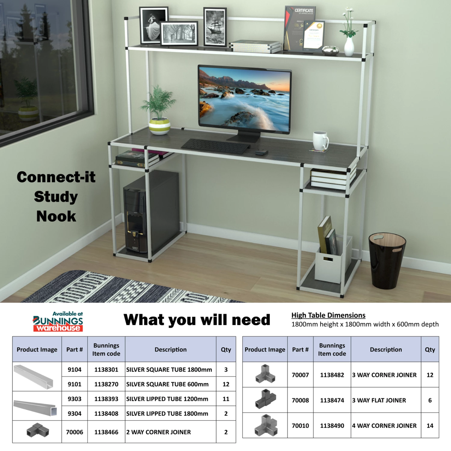 Top 10 ๐ Australia Only - Metal Mate 25.4 X 25.4 X 1.2mm 1.8m Anodised Aluminium Connect-It Square Tube Silver ๐งจ 8 Top 10 ๐ Australia Only - Metal Mate 25.4 X 25.4 X 1.2mm 1.8m Anodised Aluminium Connect-It Square Tube Silver ๐งจ - Image 6