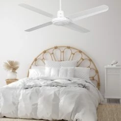 Coupon ⭐ Australia Only - Mercator 130cm White Swift Ceiling Fan 😉 -Metal Mate Shop d1af4cb3e4a0403393f997c75585a7b3