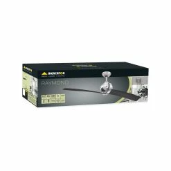 Budget 🎉 Australia Sale - Mercator 137cm Brushed Chrome 2 Blades RAYMOND Ceiling Fan 🔔 -Metal Mate Shop d5824ccd97874f0abc37fd2603170e93