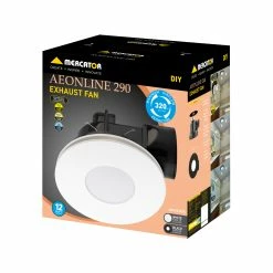 Top 10 🌟 Australia Only - Mercator 240mm Black DIY Plug-In Round Exhaust Fan With Tri-Colour LED Light 💯 -Metal Mate Shop ead0b44901404da999c63c844579384e